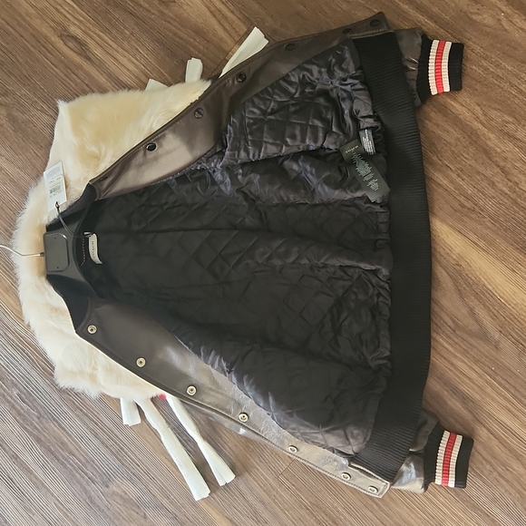 NWT Coach Dream Catcher Varsity Jacket In Dark Brown - Picture 9 of 16